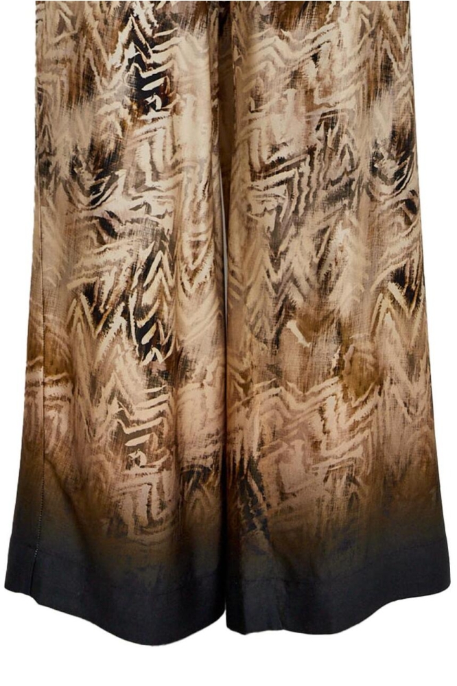 MILENA MID WAIST PANT MI6610 9015P SAND GRAY PRINT